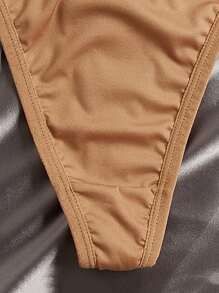 Shein Underwear&Sleepwear Basics 4packs Microfiber Plain No Show Sexy Panties Set