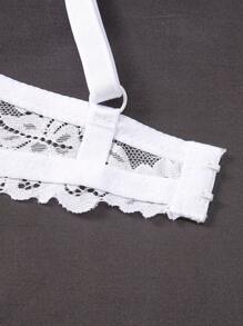 Conjunto de 3 sostenes de encaje para mujer con aro de refuerzo