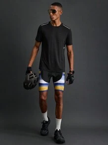 Manfinity Sport Corelite Printed Casual Cycling Shorts For Summer Biker Shorts