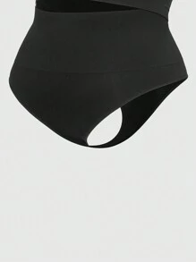 Komfortables Set aus elastischem Shapewear in einfacher, einfarbiger Ausführung für Frauen Große Größen