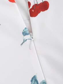 Sweetra 女士水果印花细肩带结夏季无袖连衣裙长款女装 - 彩色 - 查看 5