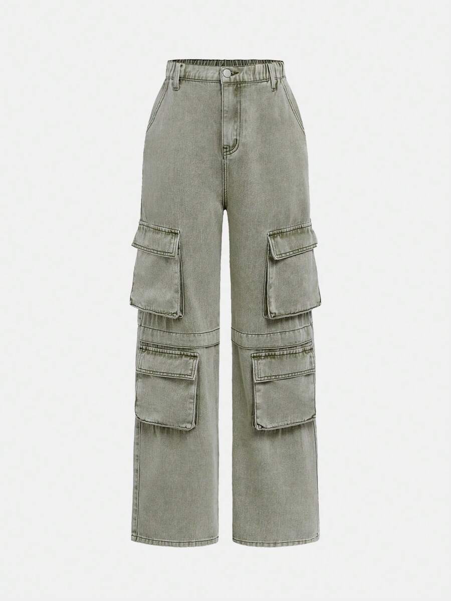 Nuevos vaqueros tejanos de estilo urbano y moderno para adolescentes, con efecto desgastado y lavado con bolsillos