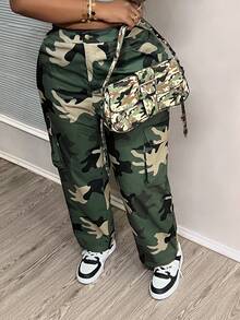 Slaydiva 大码迷彩休闲工作裤-Z，适合夏季、秋季和冬季 - 彩色 - 查看 3