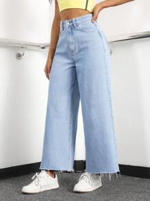 Jeanoix Women's Loose-Fit Casual Denim Jeans With Side Pockets Y2k - Light Wash - View 3