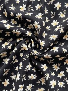 Soleia Vestido de tirantes cruzados con estampado floral para Mujer, Espalda Descubierta, Verano