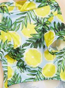 PETSIN 1入寵物檸檬水果印花運動衫 - 彩色 - 查看 5