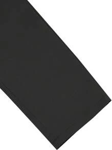 Manfinity Homme Men's Plain Simple Casual Pants For Daily Wear - Black - View 6