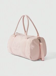 ROMWE Kawaii 336027兔子蝴蝶結短途旅行包女款，多功能大容量輕便運動健身包，商務出差及報到肩背袋，行李收納袋