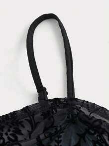 SHEIN MOD Women's Solid Color Asymmetrical Hem Cami Top With Drawstring Sides, Summer - Blue - View 4