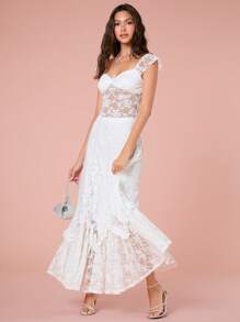 Enchnt Women's Floral Casual Holiday Style Skirt - White - View 6