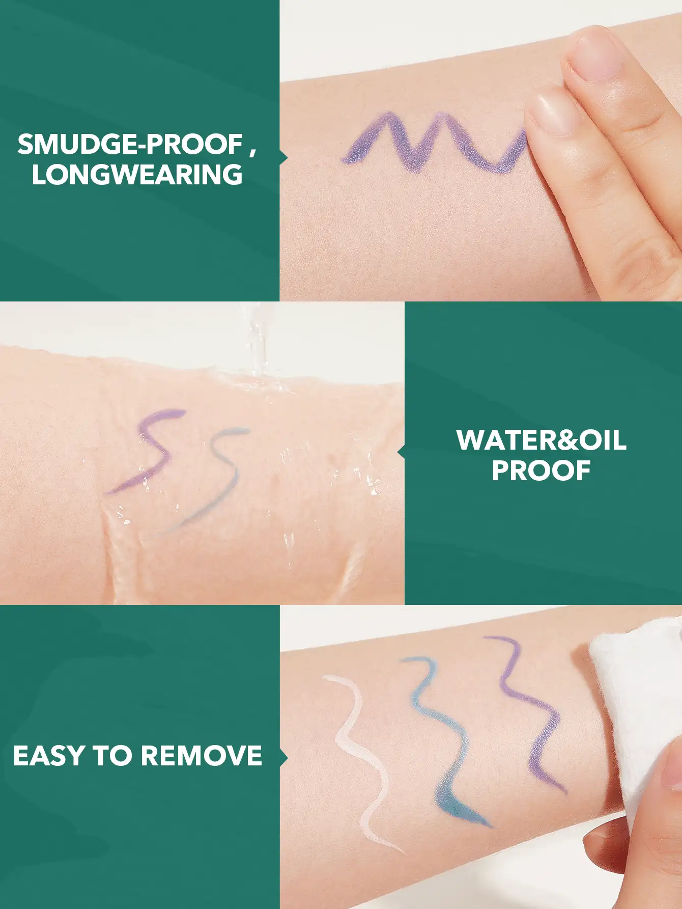 SHEGLAM Color Crush Liquid Eyeliner-Outdoorsy-Ish 7 Colors Smudge-Proof High Pigment Eyeliner Pencil Sweat-Proof Long Lasting Easy To Use Green Eyeliner Kohl,Kajal,Henna Brand Beauty Makeup Face Paint Cosmetic For Women Girls Perfect For Winter Spring Ideal For Y2K Fancy Fashion Suitable For Birthday Gift Party Ready Best Color - Outdoorsy-ish - View 5