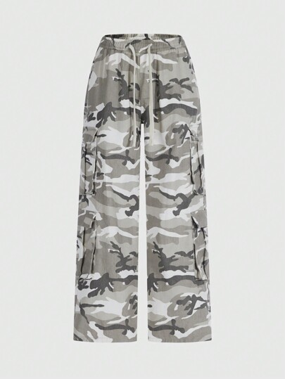 Street Life Men's Baggy Camo Denim Workwear Long Jeans Pants