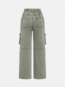 Nuevos vaqueros tejanos de estilo urbano y moderno para adolescentes, con efecto desgastado y lavado con bolsillos