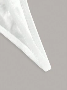 Ocili Leisure Extremely Stretchy & Smooth Low Waist Micro Sexy G-String - White Bridallingerie - White - View 5