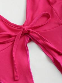 EgrlEra Conjunto de 2 piezas con top de cuello halter sin mangas y falda, estilo Y2K