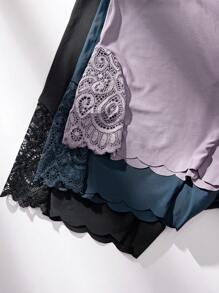 3pcs Women's Seamless Flat Angle Panties Set - Multicolor - View 3