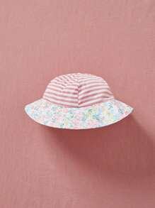 SHEIN 2pcs Baby Girls' Elegant & Cute Dress With Romper And Hat, Spring/Summer