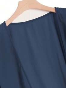 Breezaya 大尺碼女式流蘇邊開衫外套