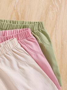 Baby Girls' Casual Shorts, Multiple Pieces Pack, Spring/Summer - Multicolor - View 4