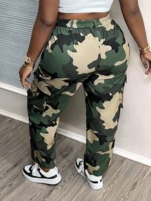 Slaydiva 大码迷彩休闲工作裤-Z，适合夏季、秋季和冬季 - 彩色 - 查看 2