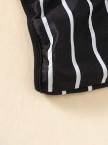 Baby Boys' Striped And Printed Hooded Long Sleeve Jacket - Multicolor - View 7