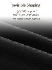 SHAPORA 女士純色無背修身吊帶連身裙 - 黑色 - 查看 10