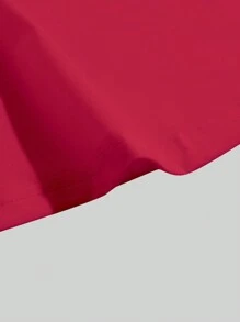 Manfinity Homme Men's Summer Letter Printed Round Neck Casual Tank Top - Red - View 3