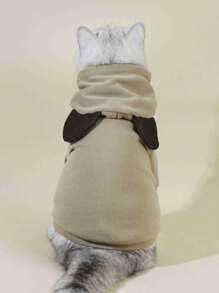 PETSIN 1pc 3D Ear Detail Pet Hoodie Clothes