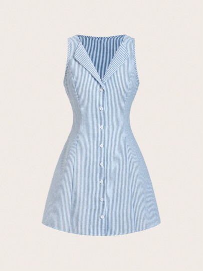 Sweetra Vestido acampanado de textura para mujer, elegante y versátil