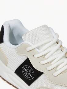 JNSQ All-Season Fashionable And Versatile Color Block Breathable Mesh Kids' Sneakers For Casual And Sports Activities