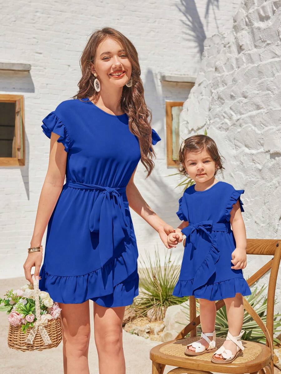 SHEIN VCAY Women's Vacation Dress - Royal Blue - View 1