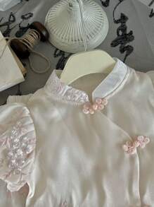 寶寶女孩中式漢服套裝，夏季時尚潮流