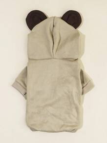 PETSIN 1pc 3D Ear Detail Pet Hoodie Clothes