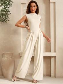 SHEIN Clasi Women's Comfortable Leisure Summer Jumpsuit, Long