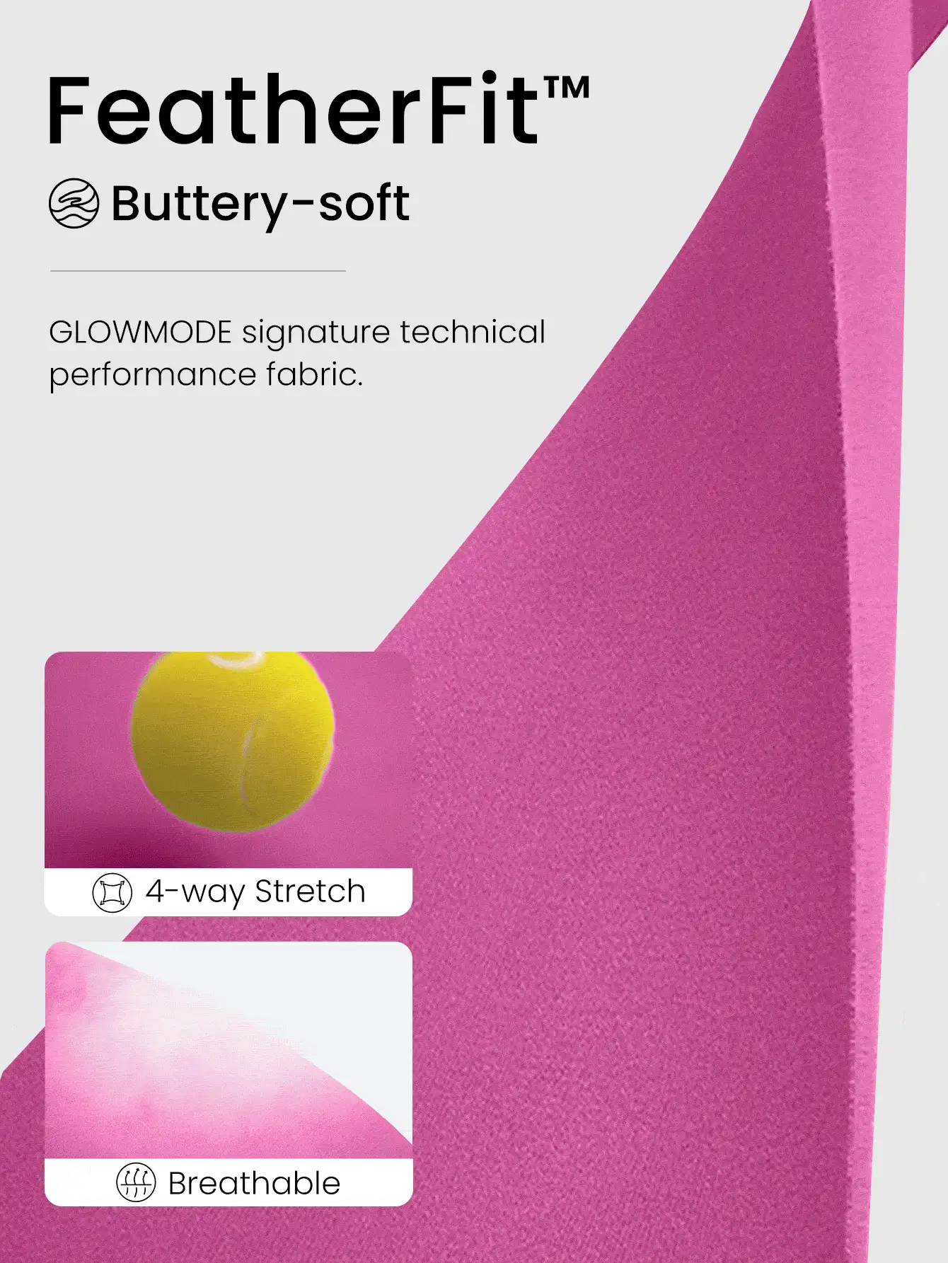 GLOWMODE 6" FeatherFit™ Tummy Control Square Neck U Back Jumpsuit Light Support Low Impact Yoga Studio Summer - Purple - View 5