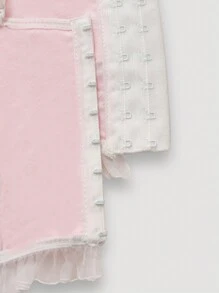 Lunelith SHEIN Lunessa Damen Tank Top mit Blumenmuster und Spitze, elegant und märchenhaft