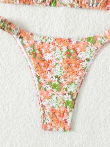Swim Mod Vrouwen Bloemenprint Bikini Set Voor Vakantie