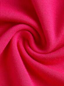 SHEIN Teen Girl's Knitted Sleeveless Top With Gathered Waist And Half High Neck