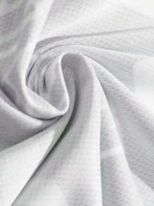 ROMWE MEN Street Life Áo thun nam tay ngắn in logo xe đua mùa hè thông thường màu khối - Đen và trắng - Xem 6