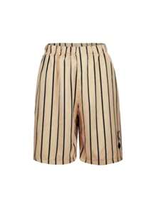 Men's Summer Poker Cards Striped Print Short Sleeve Shirt And Shorts Casual Set
