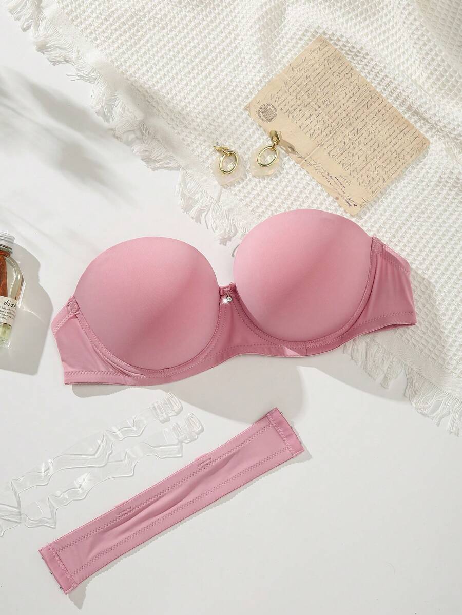 Sutien simplu, multifuncțional, fără bretele, cu sârmă