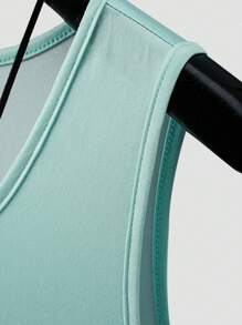 Manfinity RSRT Men's Summer Holiday Palm Tree Printed Casual Tank Top - Blue - View 4