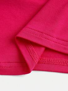 SHEIN Teen Girl's Knitted Sleeveless Top With Gathered Waist And Half High Neck