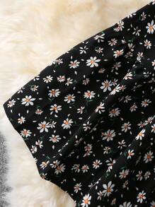 Flirla 大码女式波西米亚风度假碎花细肩带连衣裙配夹克两件套，适合夏季 - 彩色 - 查看 4