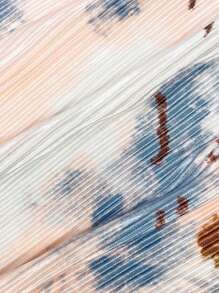 Celure Plus Size Loose Printed Casual Vacation Pants - Multicolor - View 3