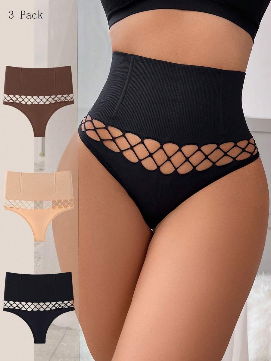 3pcs Women's Seamless Shapewear Bottoms Set - Multicolor - View 1