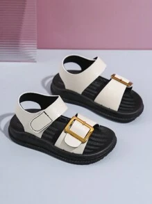 婴儿扣饰休闲舒适凉鞋 - 米色 - 查看 2