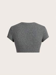 SHEIN EZwear 3件套女士紧身露脐上衣套装，夏季适合炎热天气外出穿着 - 彩色 - 查看 5