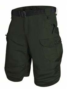 Men's Casual Outdoor Versatile Cargo Shorts - Army Green - View 1