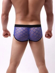 Bóxer ajustado de malla para hombre con inserciones - Negro - Ver 2